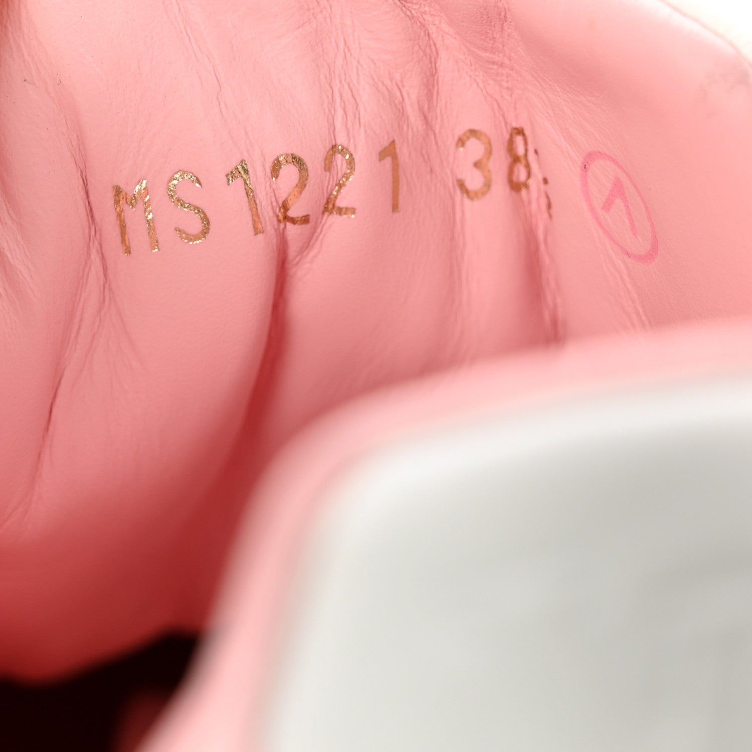 Louis Vuitton Monogram Embossed Calfskin Damier Azur Time Out Sneakers 38.5 Rose Clair Pink 9 of 9