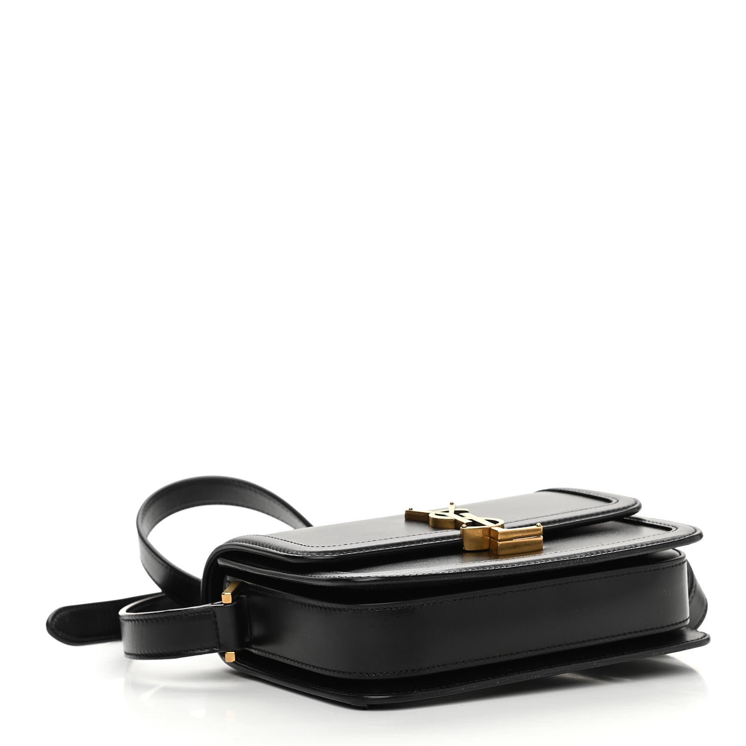 Saint Laurent Smooth Calfskin Small Solferino Satchel Black 4 of 10