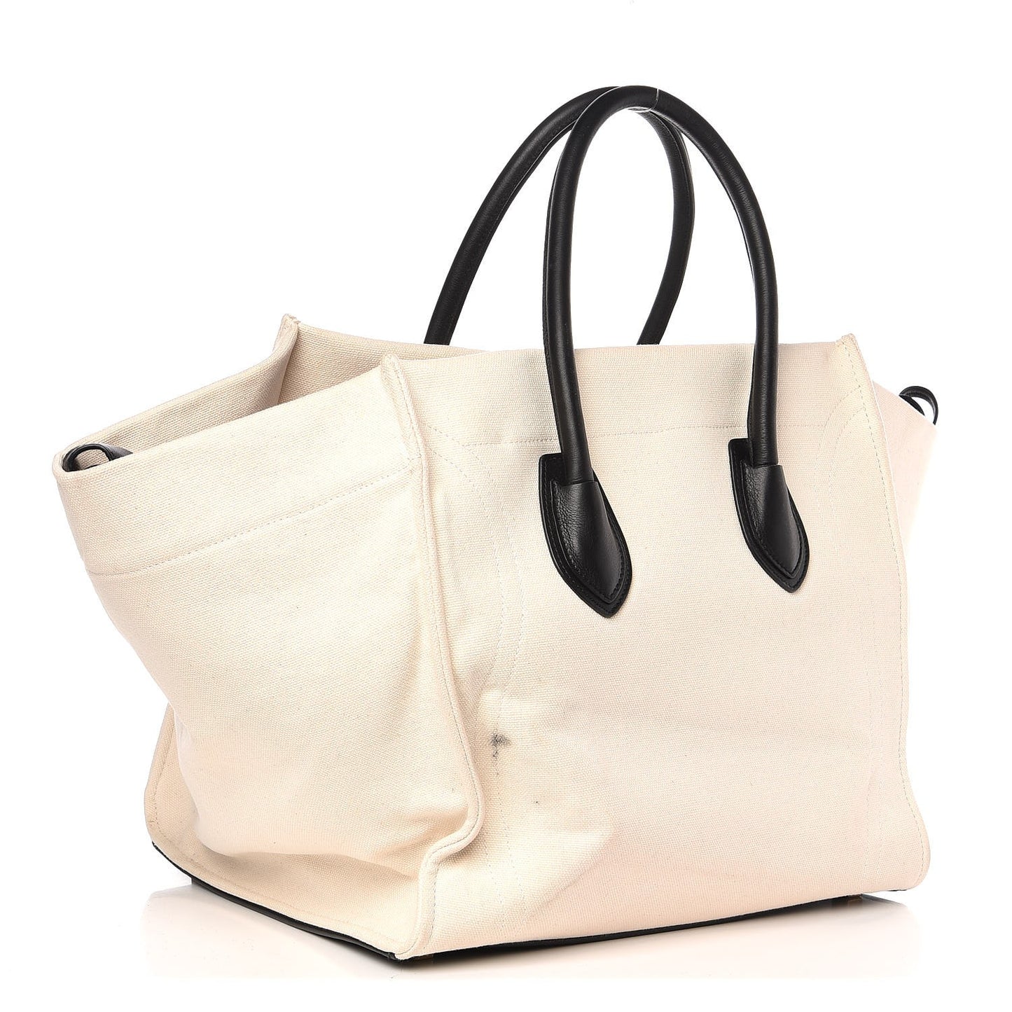 Cotton Canvas Medium Phantom Luggage White