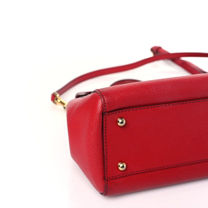 Dolce & Gabbana Dauphine Medium Miss Sicily Satchel Dark Red 7 of 9