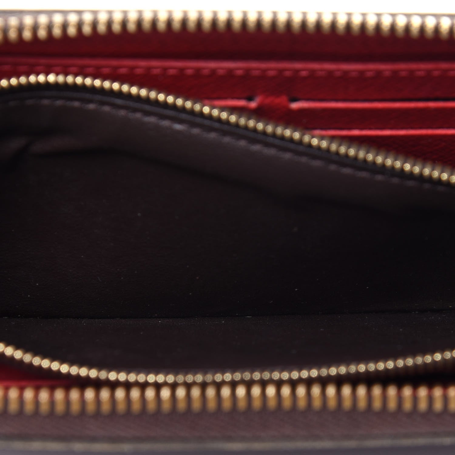 Louis Vuitton Damier Ebene Clemence Wallet Cherry 11 of 12
