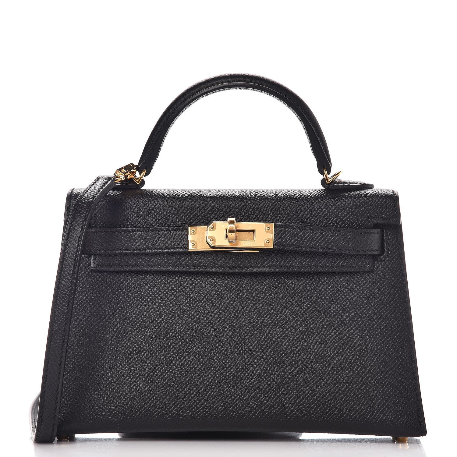 Hermes Epsom Mini Kelly Sellier 20 Black 1 of 27