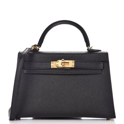 Hermes Epsom Mini Kelly Sellier 20 Black 1 of 27