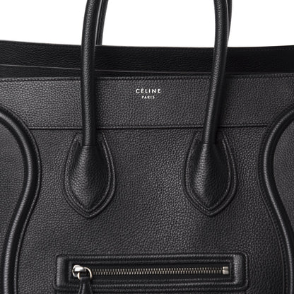 Celine Drummed Calfskin Mini Luggage Black 10 of 10