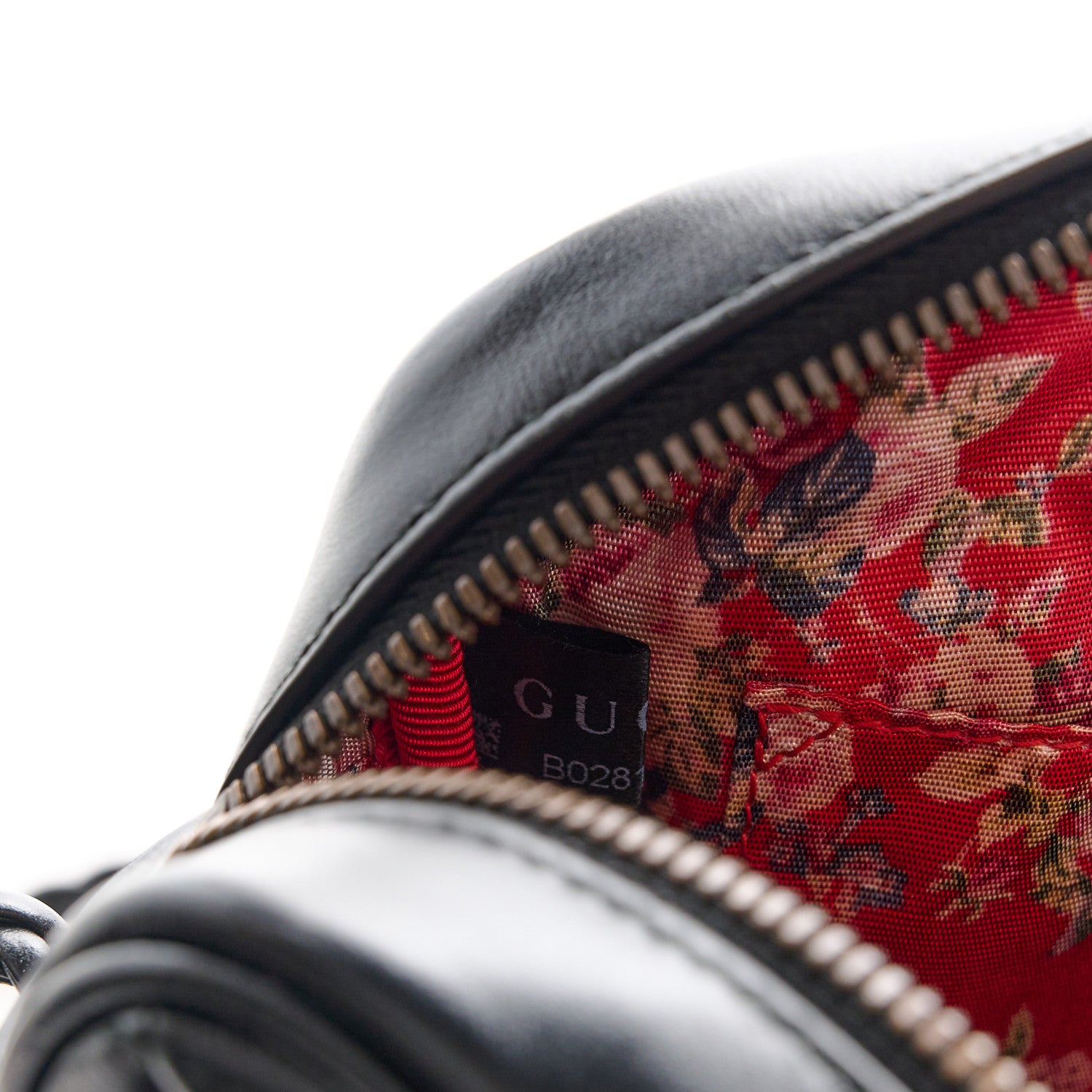 Gucci Calfskin Web Trapuntata Small GG Shoulder Bag Black 9 of 12