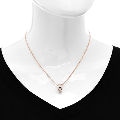 Bulgari 18K Rose Gold Diamond Mother of Pearl Serpenti Viper Pendant Necklace 2 of 7