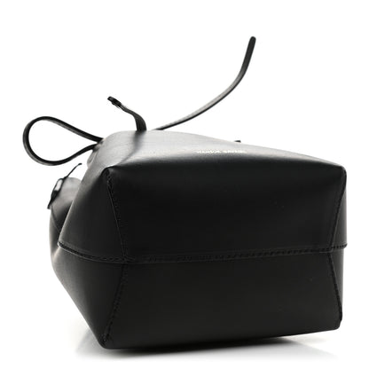 Mansur Gavriel Calfskin Mini Bucket Bag Black Flamma 4 of 9