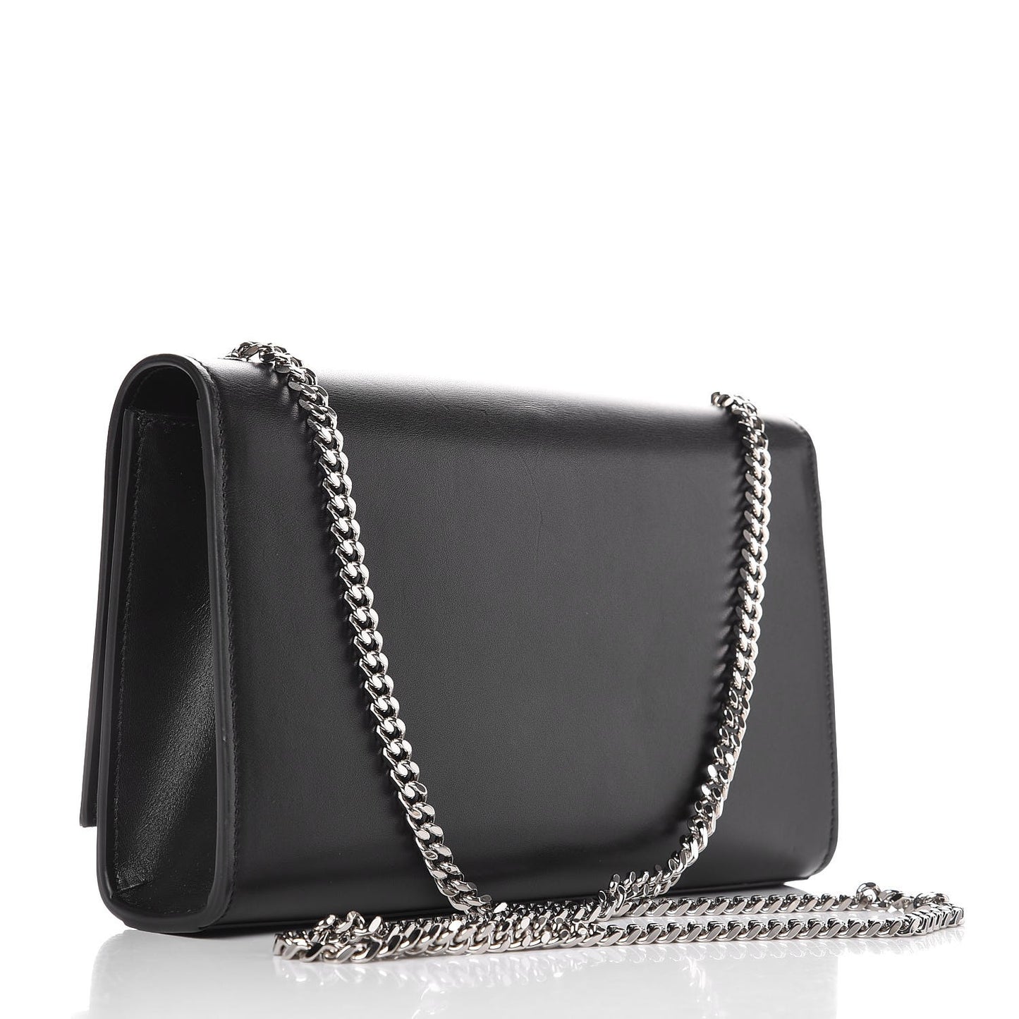 Smooth Calfskin Medium Classic Monogram Kate Tassel Satchel Black