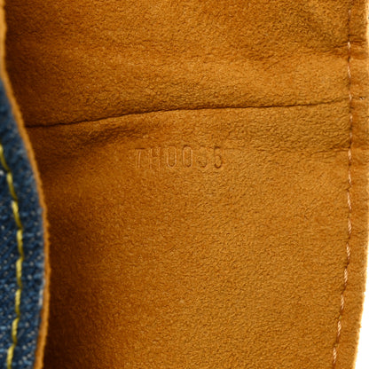 Louis Vuitton Monogram Denim Pochette Plat Clutch Blue 7 of 7