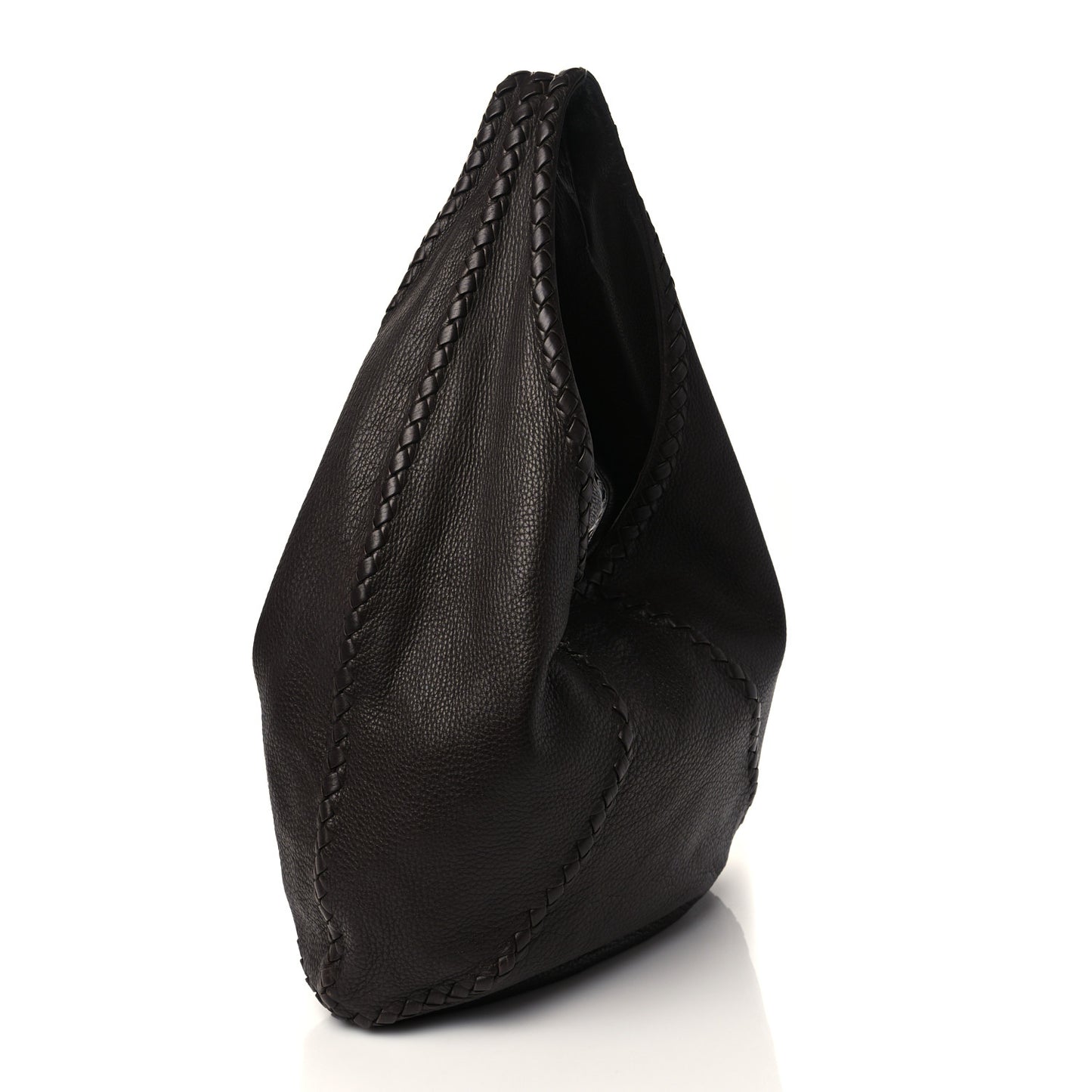 Cervo Deerskin Large Hobo Ebano