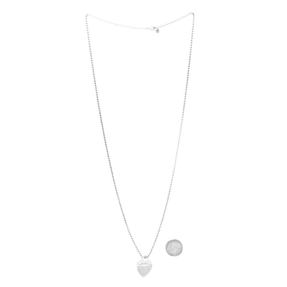 Tiffany Sterling Silver Long Return to Tiffany Heart Pendant Necklace 2 of 5