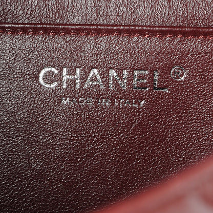 Chanel Lambskin Quilted Jumbo Single Flap Dark Red 7 of 8