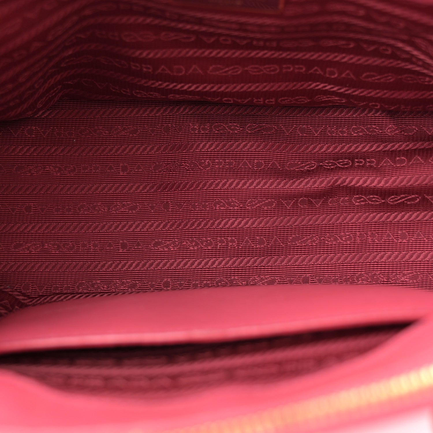Prada Saffiano Small Galleria Double Zip Tote Peonia 5 of 12