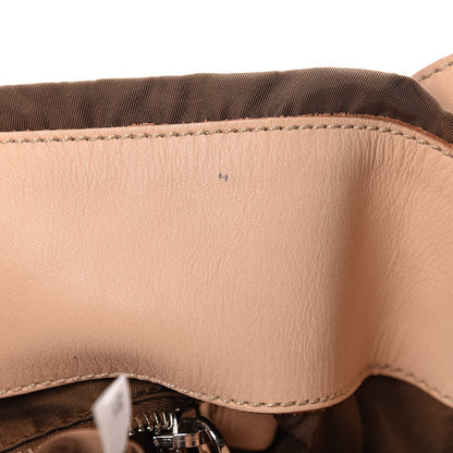Prada Tessuto Nylon Jacquard Logo Hobo Bruciato 8 of 14