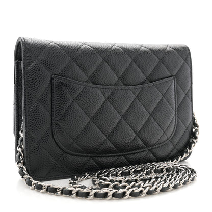 Chanel Caviar Quilted Wallet on Chain WOC Black 3 of 12