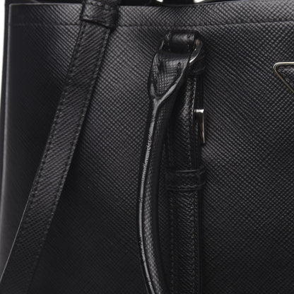Prada Saffiano Cuir Medium Double Handle Tote Black 13 of 16