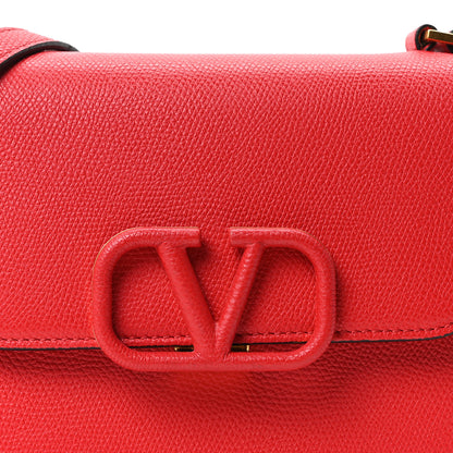 Valentino Garavani Grained Calfskin Small VSling Shoulder Bag Red 7 of 9