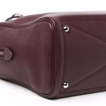 Hermes Taurillon Clemence Victoria II 35 Bordeaux 7 of 10