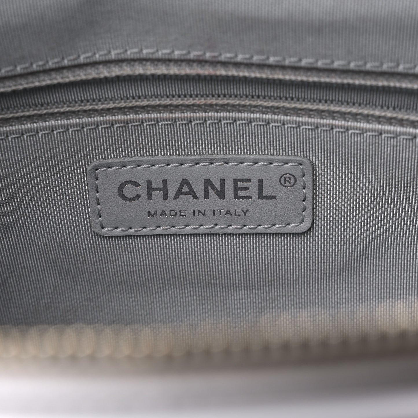 Aged Calfskin Quilted Medium Gabrielle Hobo Light Grey