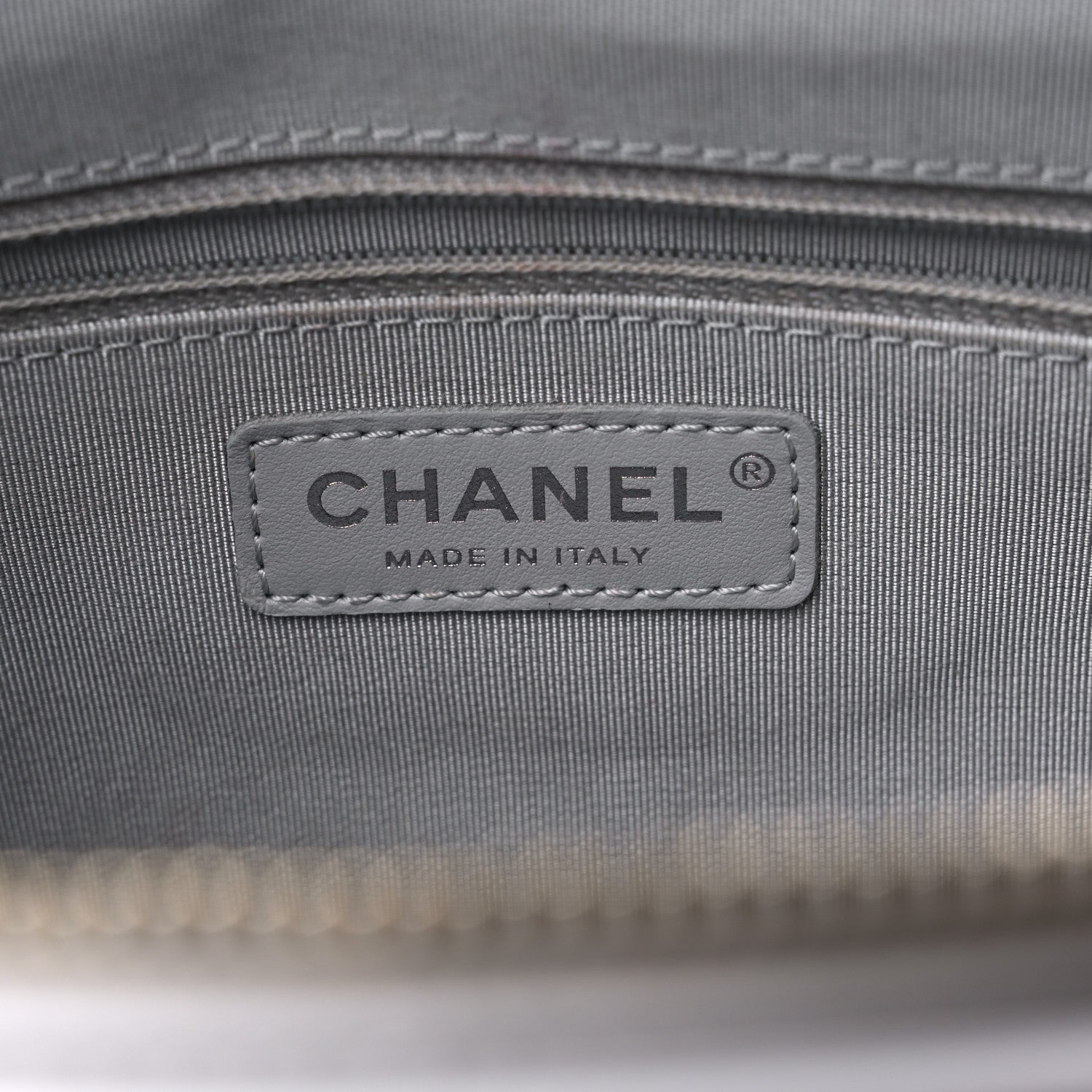 Chanel Aged Calfskin Quilted Medium Gabrielle Hobo Light Grey 5 of 11