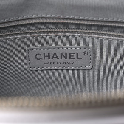 Chanel Aged Calfskin Quilted Medium Gabrielle Hobo Light Grey 5 of 11