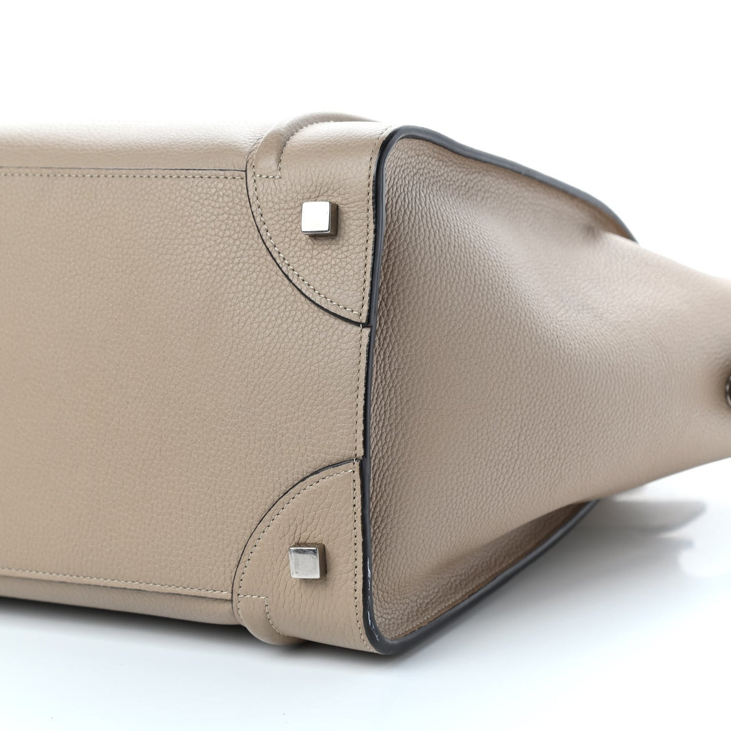 Drummed Calfskin Mini Luggage Dune