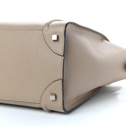 Celine Drummed Calfskin Mini Luggage Dune 8 of 10