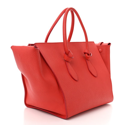 Celine Crisped Calfskin Small Tie Knot Tote Vermillion 2 of 16
