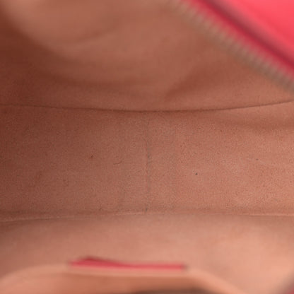 Gucci Calfskin Matelasse Mini GG Marmont Chain Shoulder Bag Hibiscus Red 5 of 13