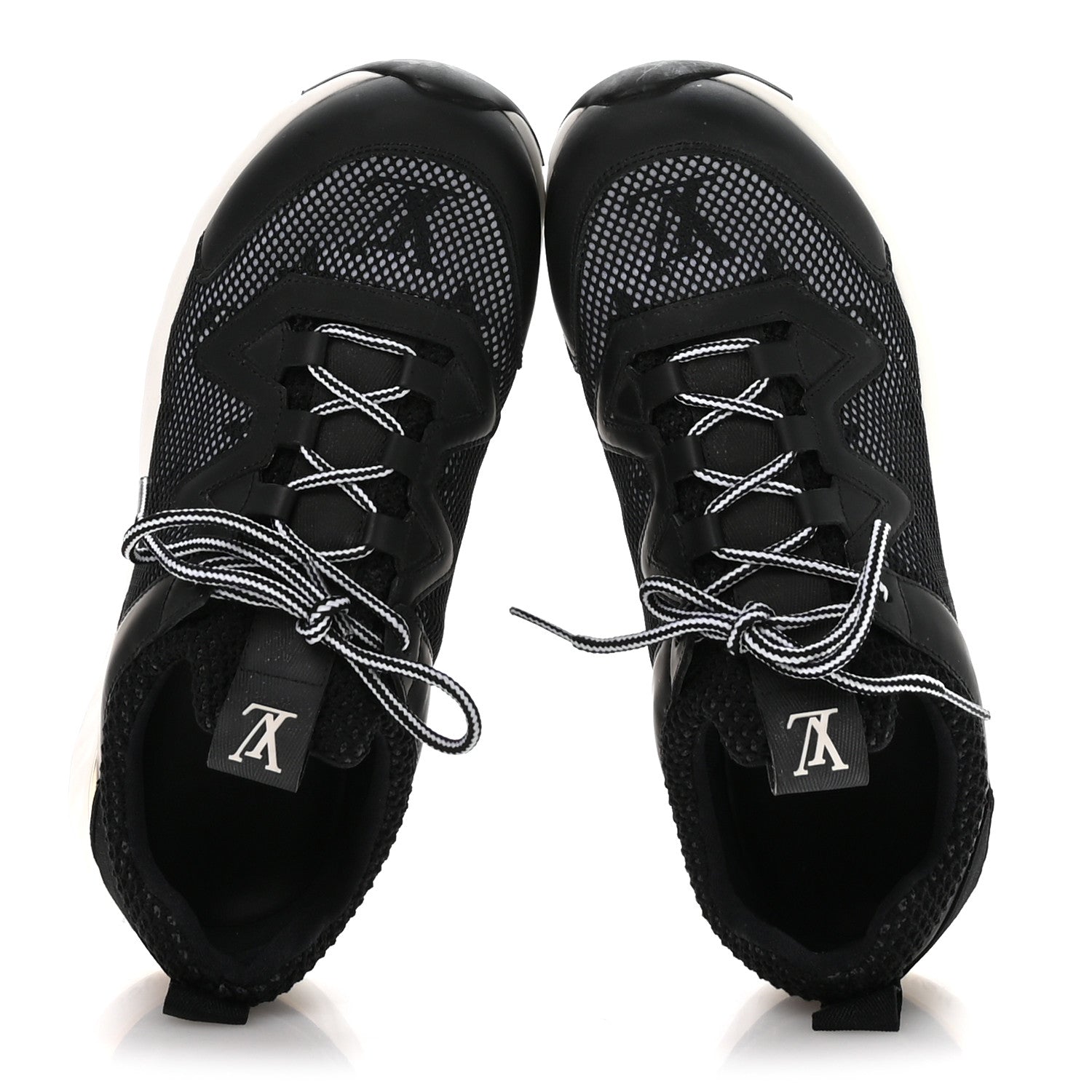 Louis Vuitton Technical Nylon Monogram Rubber Aftergame Sneakers 37 Black 2 of 8