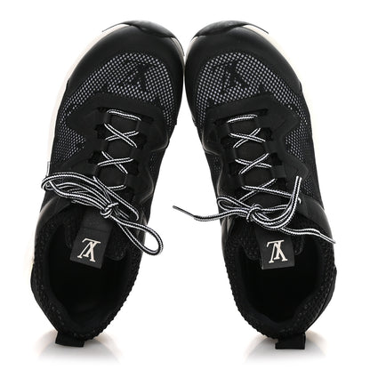 Louis Vuitton Technical Nylon Monogram Rubber Aftergame Sneakers 37 Black 2 of 8