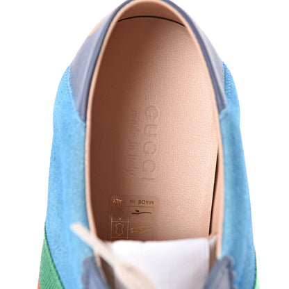 Gucci Suede Web Womens Rocket Sneakers 37.5 Bright Splash Thunder 8 of 9