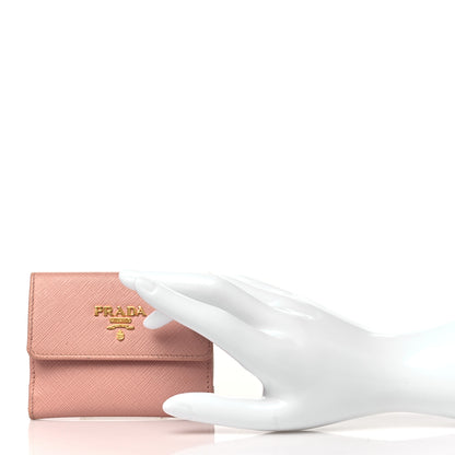 Prada Saffiano Tri-Fold Wallet Orchidea 2 of 8