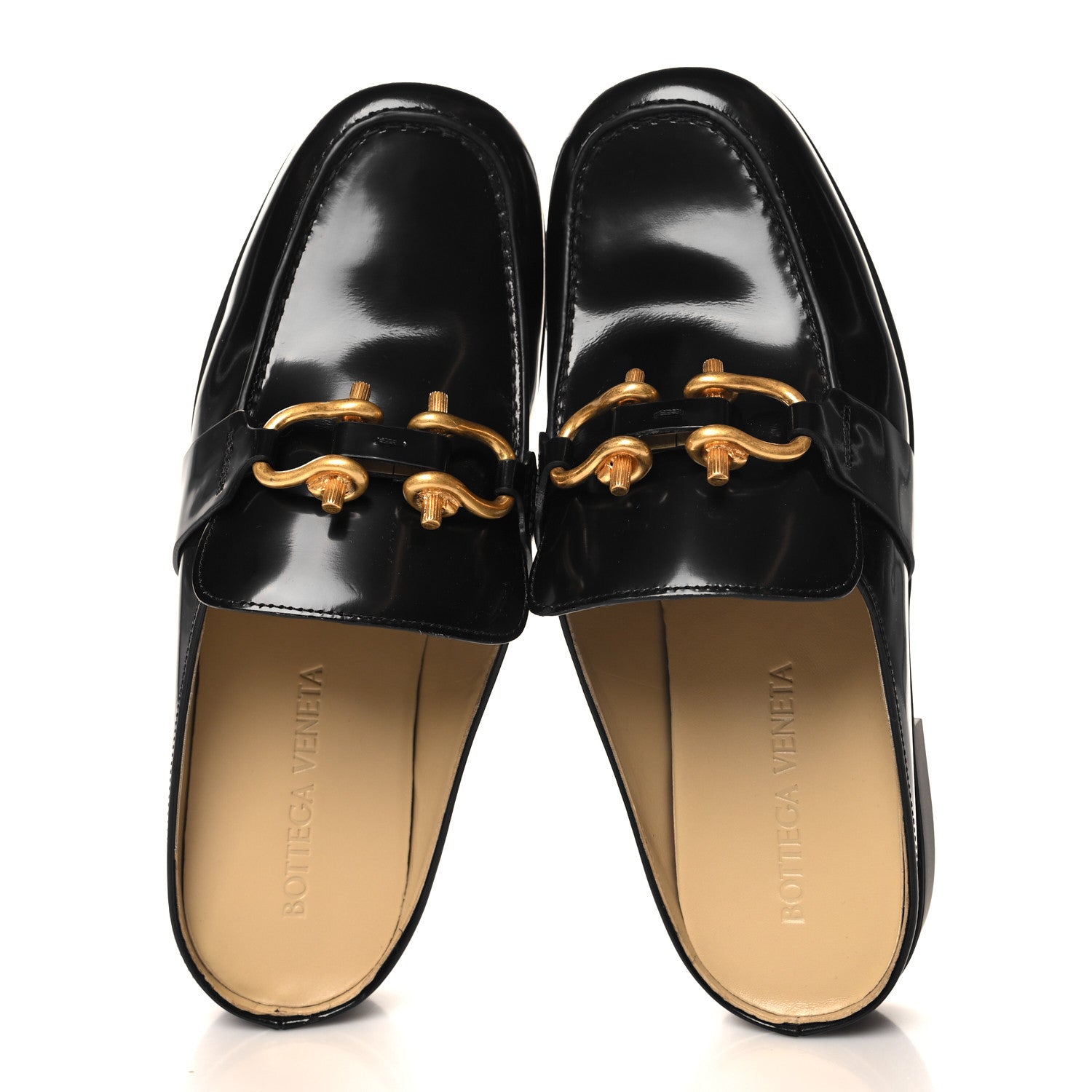 Bottega Veneta Soft Vinyl Calfskin Monsieur Loafers  40 Black 2 of 8