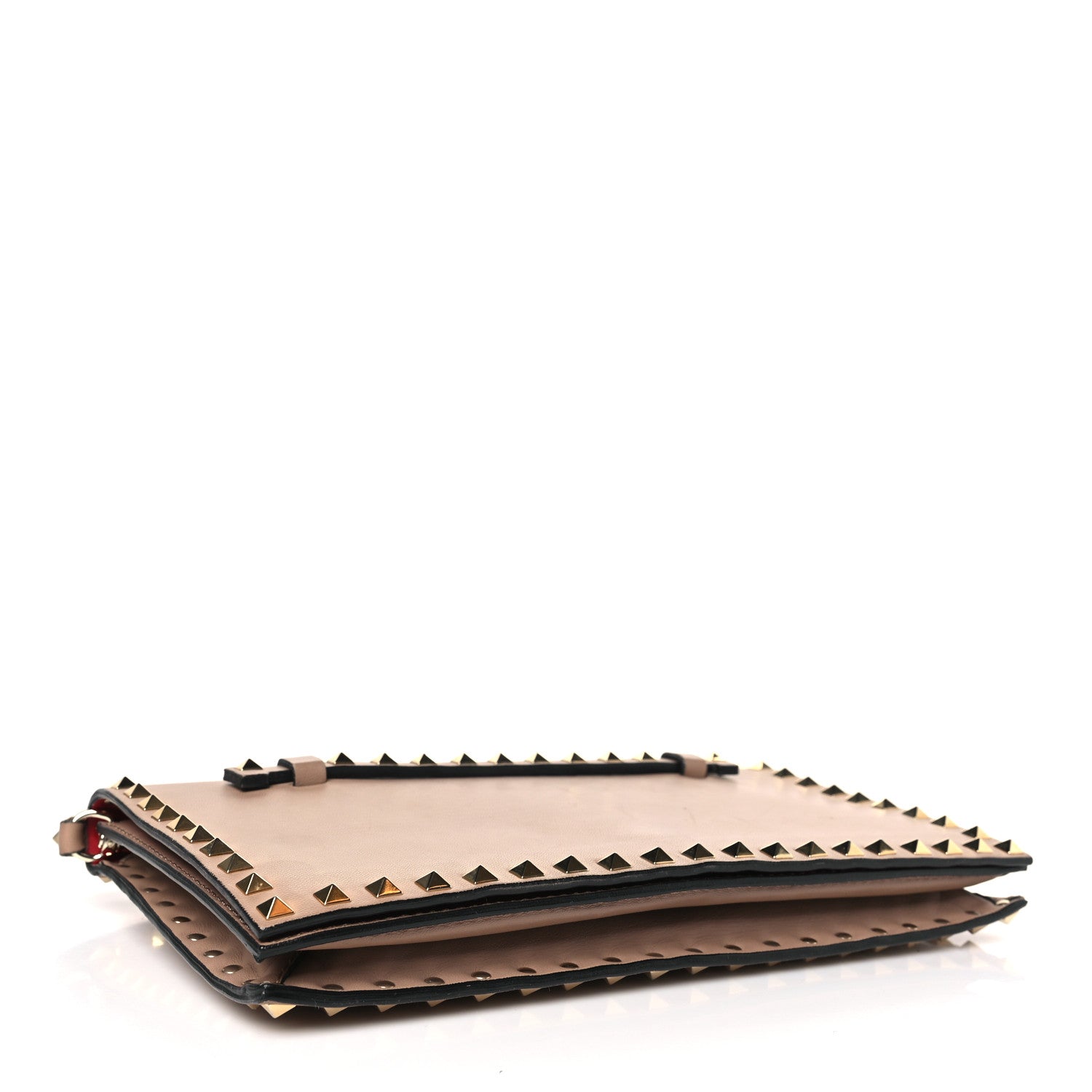 Valentino Garavani Nappa Rockstud Wristlet Clutch Alpaca 4 of 9