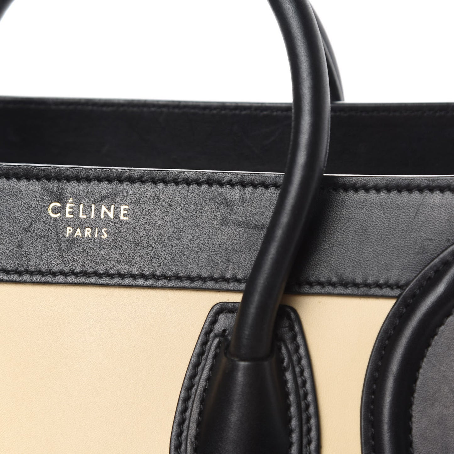 Satin Calfskin Nano Tri-Color Luggage Seashell