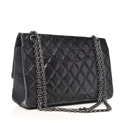 Chanel Aged Calfskin Quilted 2.55 Reissue 226 Flap Black 3 of 13