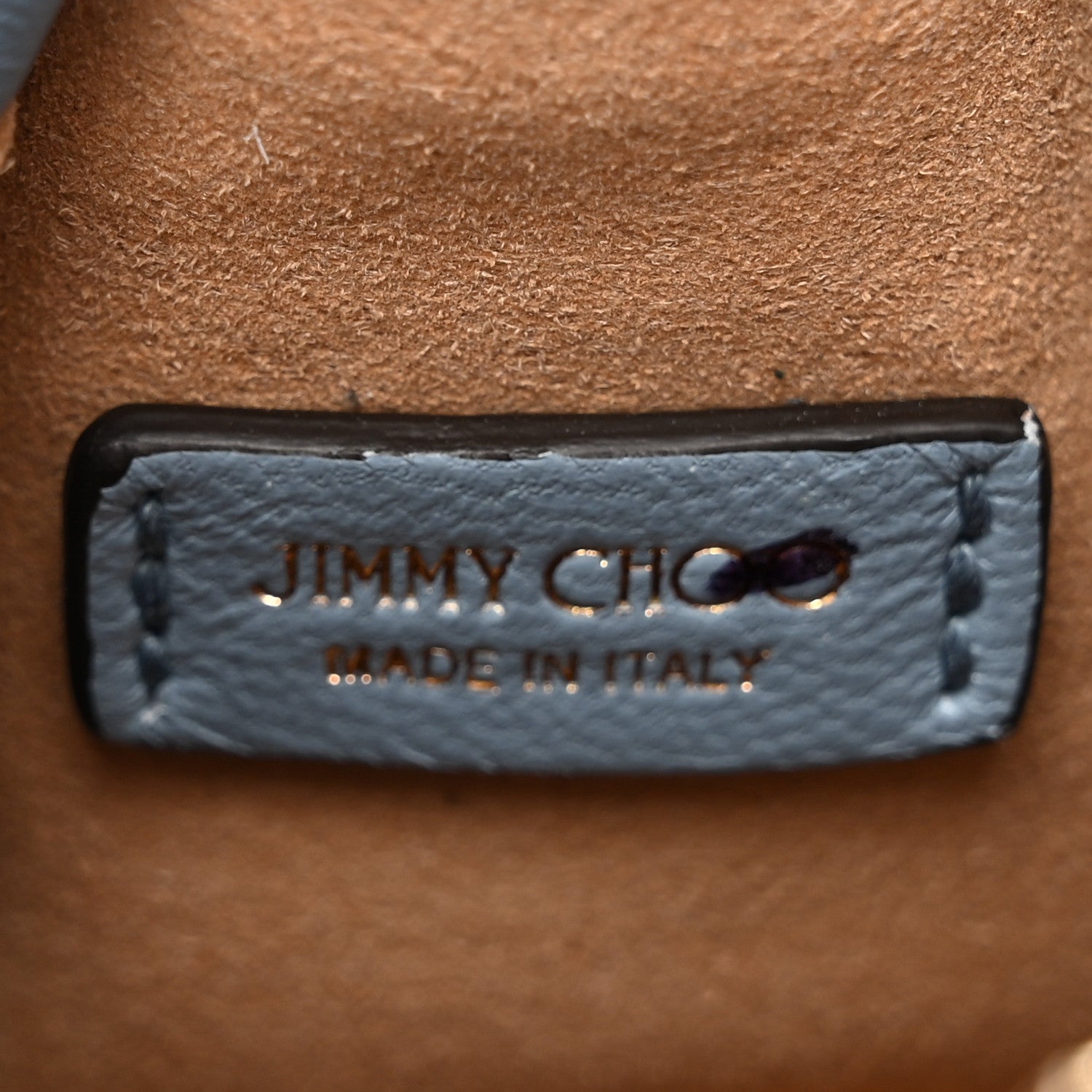 Jimmy Choo Lambskin Micro Bon Bon Bag Blue 6 of 9
