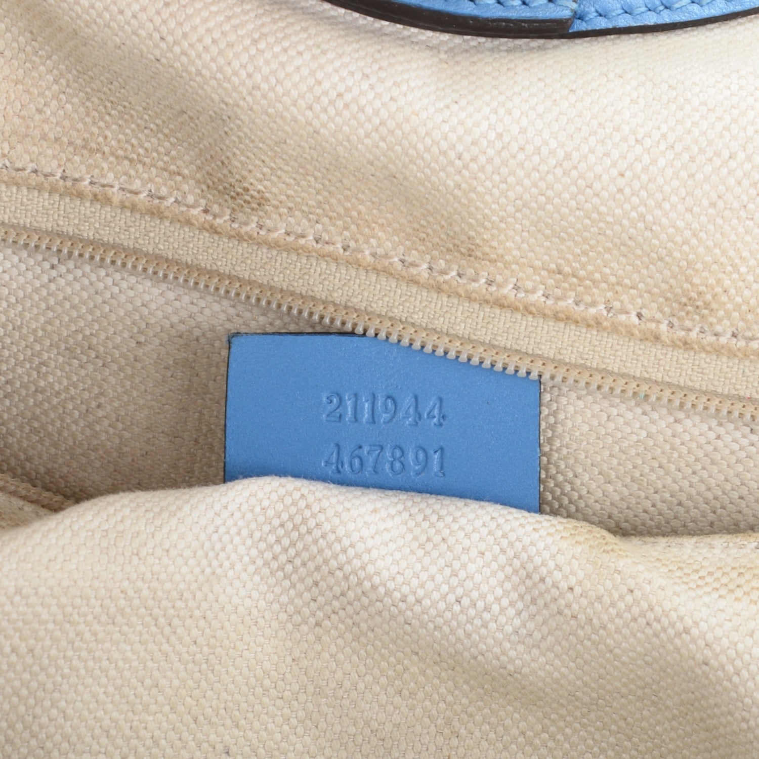 Gucci Monogram Medium Sukey Tote Blue 7 of 7