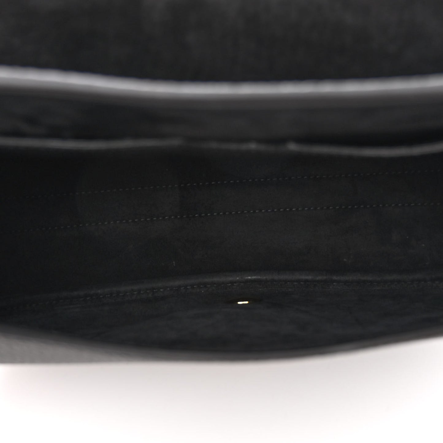 Grained Calfskin Large Bobby Flap Black