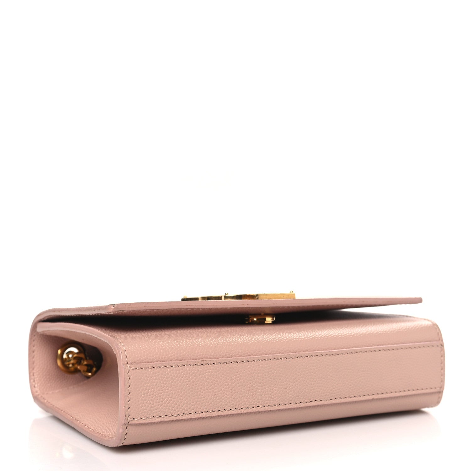 Saint Laurent Grain De Poudre Small Monogram Kate Satchel Pale Blush 4 of 10