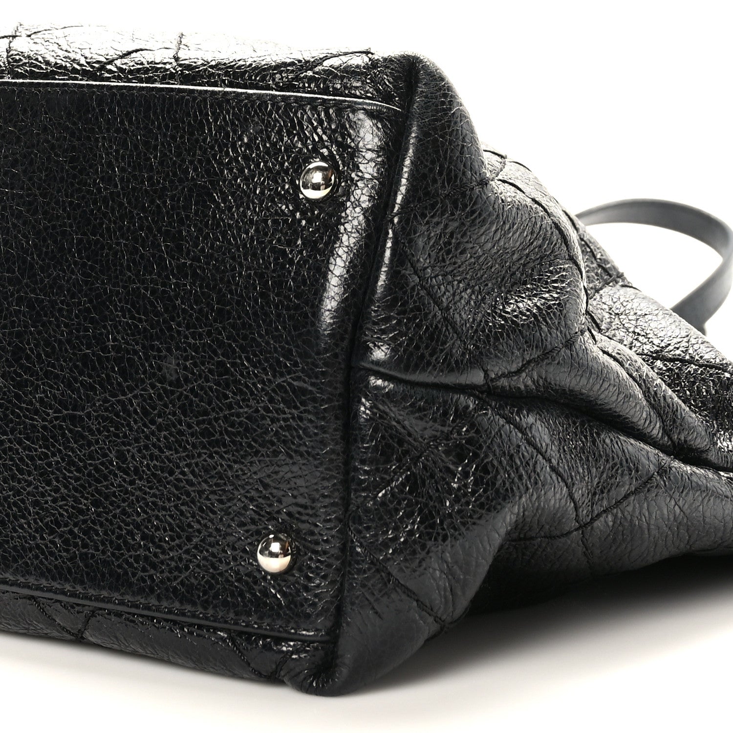 Chanel Glazed Calfskin Large On The Road Tote Black 11 of 11