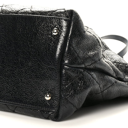 Chanel Glazed Calfskin Large On The Road Tote Black 11 of 11