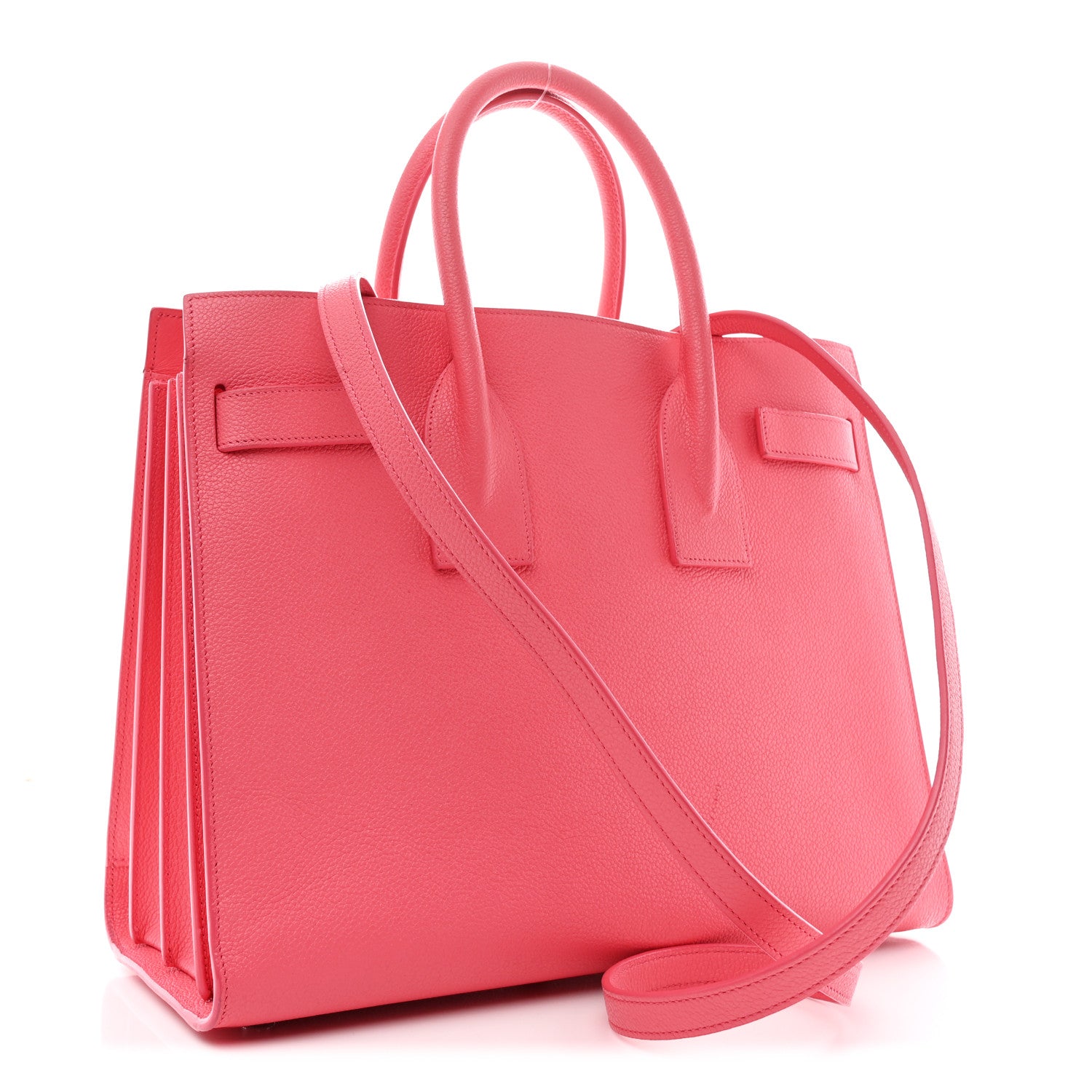 Saint Laurent Grained Calfskin Small Sac De Jour Rose Clair 3 of 15