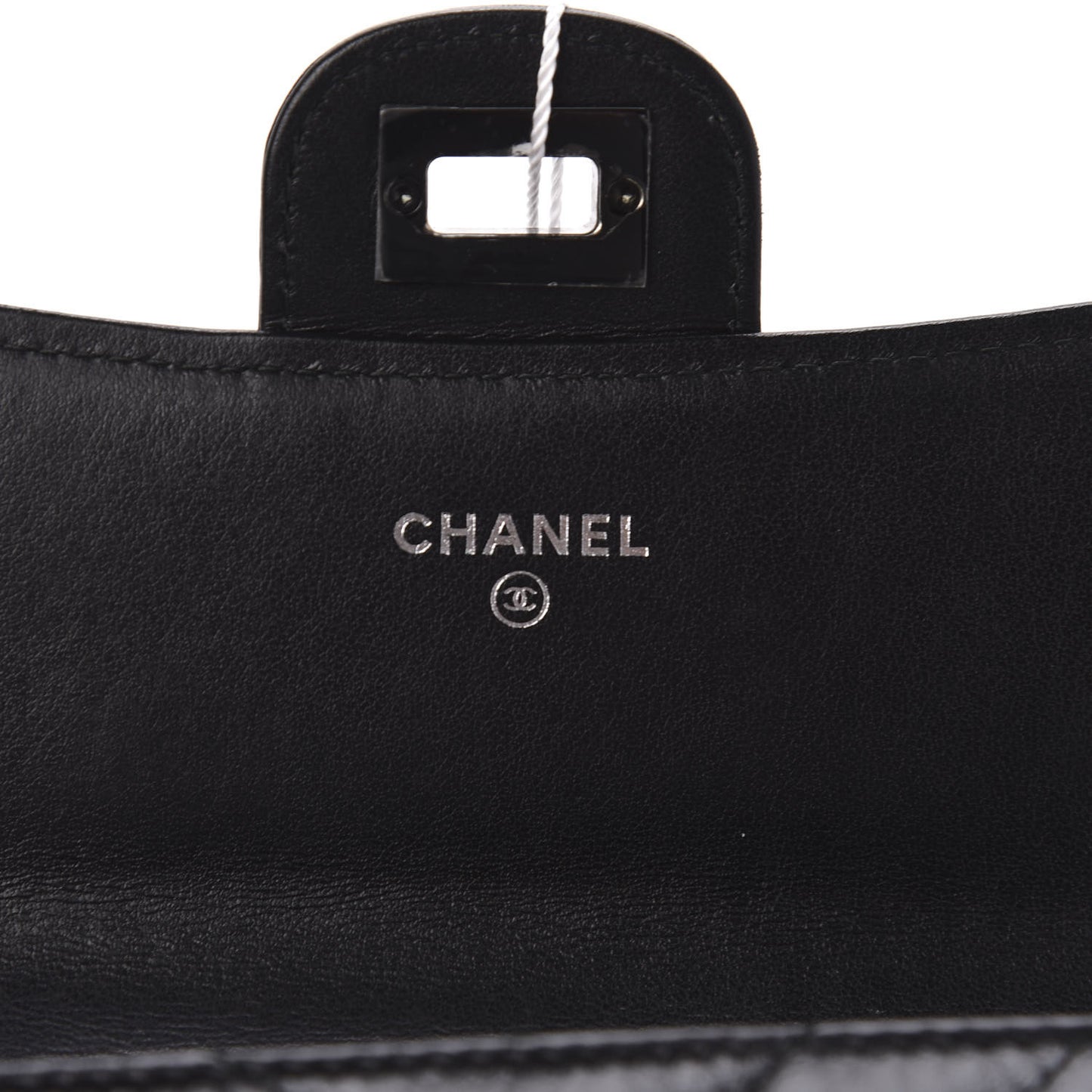 Aged Calfskin Chevron Quilted Reissue Medium Flap Wallet So Black