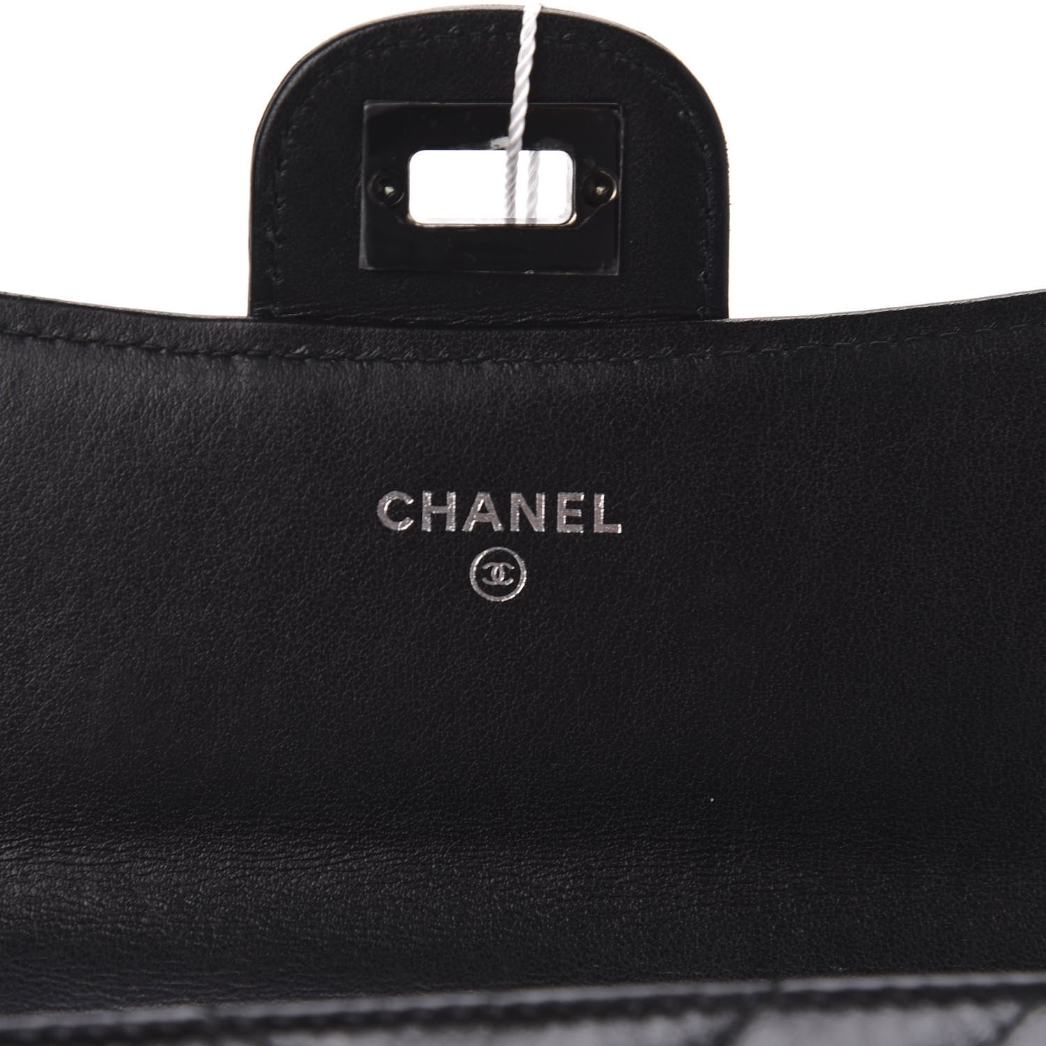 Chanel Aged Calfskin Chevron Quilted Reissue Medium Flap Wallet So Black 5 of 9