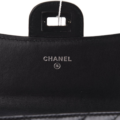 Chanel Aged Calfskin Chevron Quilted Reissue Medium Flap Wallet So Black 5 of 9