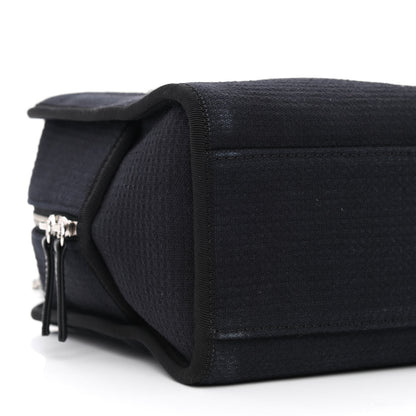 Chanel Mixed Fibers Deauville Bowling Bag Black 9 of 11