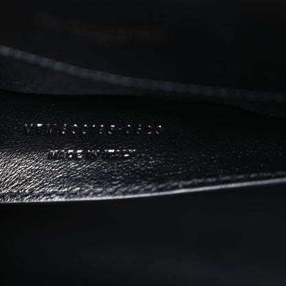 Saint Laurent Grain De Poudre Textured Mixed Matelasse Triquilt Medium Monogram Monochrome Satchel Black 7 of 10