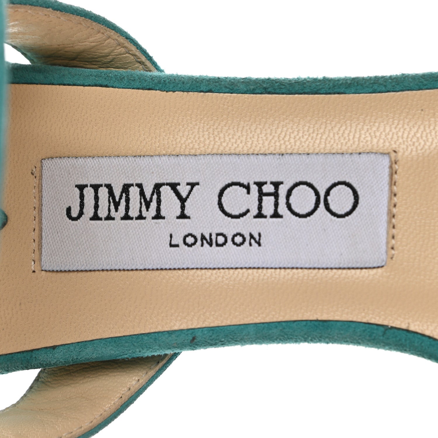 Jimmy Choo Suede Elaphe Horn Heel 130 Sandals 37 Malibu 7 of 8